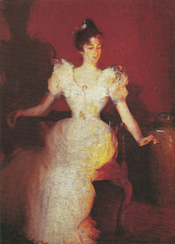 Firelight 1893 - Frank Weston Benson reproduction oil painting