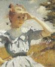 Eleanor 1901 - Frank Weston Benson reproduction oil painting