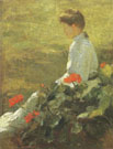 Woman with Geraniums c1910 - Frank Weston Benson