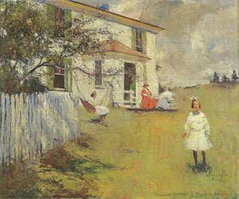 The Benson Family at Wooster Farm Nort Haven Maine 1901 - Frank Weston Benson reproduction oil painting