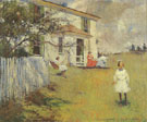 The Benson Family at Wooster Farm Nort Haven Maine 1901 - Frank Weston Benson reproduction oil painting