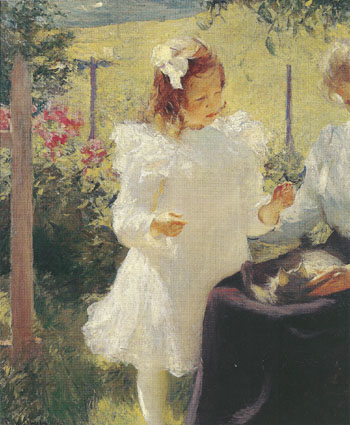 Sunlight 1902 - Frank Weston Benson reproduction oil painting