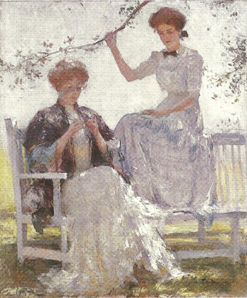 Sunshine and Shadow 1911 - Frank Weston Benson reproduction oil painting