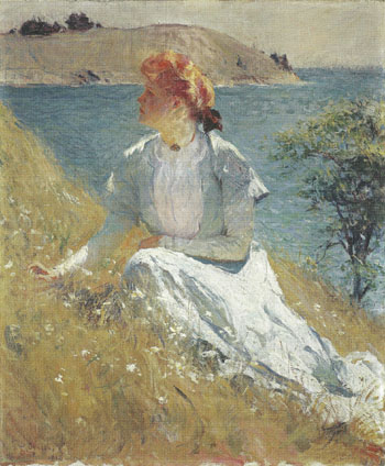 Margaret Gretchen Strong 1909 - Frank Weston Benson reproduction oil painting