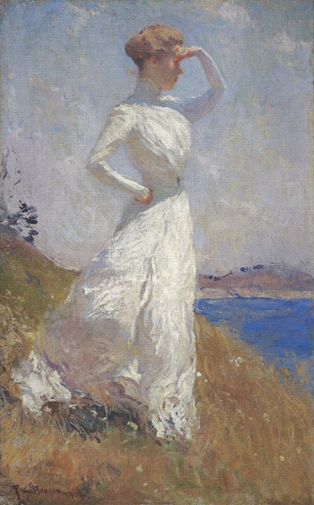 Sunlight 1909 - Frank Weston Benson reproduction oil painting