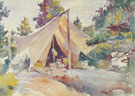 Henry's Tent The Tent 1921 - Frank Weston Benson