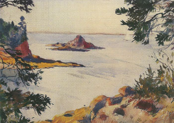 North Haven Maine 1922 - Frank Weston Benson reproduction oil painting