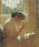 The Sunny Window 1919 - Frank Weston Benson reproduction oil painting