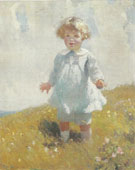 Boy in Blue 1919 - Frank Weston Benson reproduction oil painting