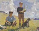 Two Boy 1926 - Frank Weston Benson reproduction oil painting