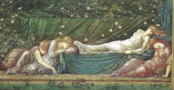 The Briar The Rose Bower 1871 - Sir Edward Coley Burne-jones reproduction oil painting