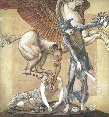 The Perseus Series the Death of Medusa I ca 1882 - Sir Edward Coley Burne-jones reproduction oil painting