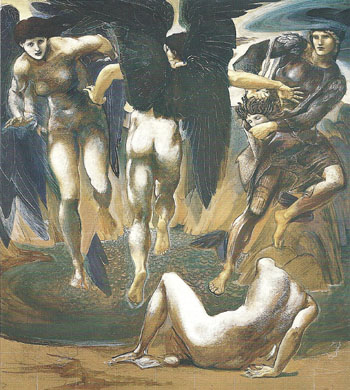 The Perseus Series the Death of Medusa II ca 1881-82 - Sir Edward Coley Burne-jones reproduction oil painting