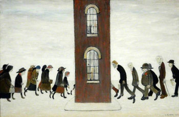 The Meeting Point - L-S-Lowry reproduction oil painting