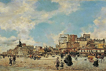 Place Clichy 1874 - Giovanni Boldini reproduction oil painting