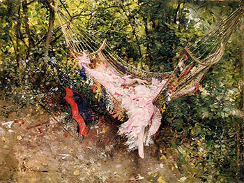 The Hammock c 1872 - Giovanni Boldini reproduction oil painting