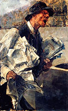 Newspaperman in Paris (The Newspaper) 1878 - Giovanni Boldini reproduction oil painting