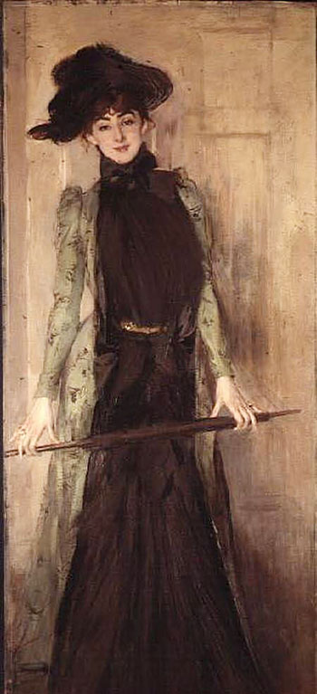 Princesse de Caraman Chimay later Madame Jourdan 1889 - Giovanni Boldini reproduction oil painting