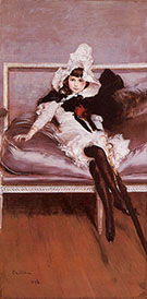 Portrait of Giovinetta Errazuriz 1892 - Giovanni Boldini reproduction oil painting
