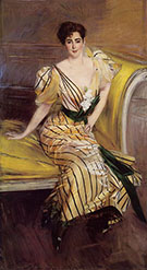 Portrait of Madame Josephina Alvear de Errazuriz 1892 - Giovanni Boldini reproduction oil painting