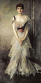 Portrait of Maria Eulalia of Spain 1898 - Giovanni Boldini reproduction oil painting