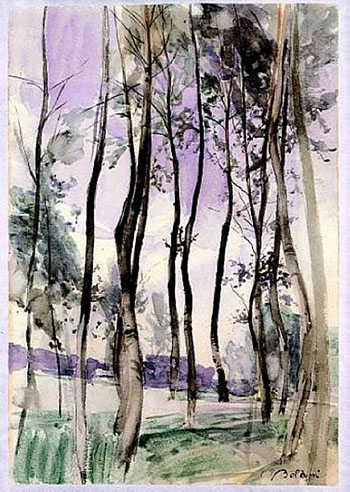 Landscape with Trees 1900 - Giovanni Boldini reproduction oil painting