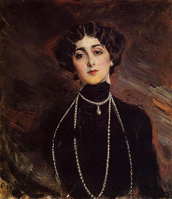 Portrait of Lina Cavalieri 1901 - Giovanni Boldini reproduction oil painting