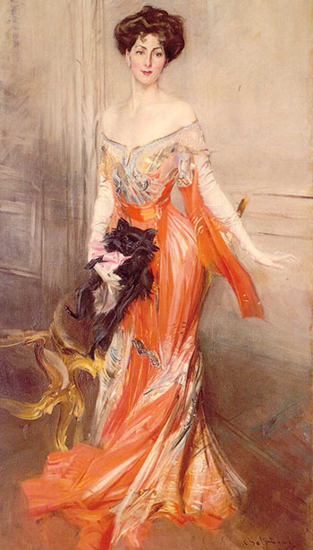 Portrait of Elizabeth Wharton Drexel 1905 - Giovanni Boldini reproduction oil painting