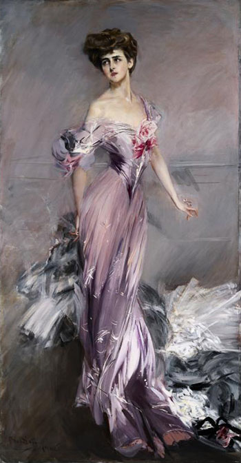 Portrait of Mrs Howard Johnston 1906 - Giovanni Boldini reproduction oil painting