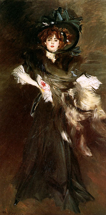 Mademoiselle Lanthelme 1907 - Giovanni Boldini reproduction oil painting