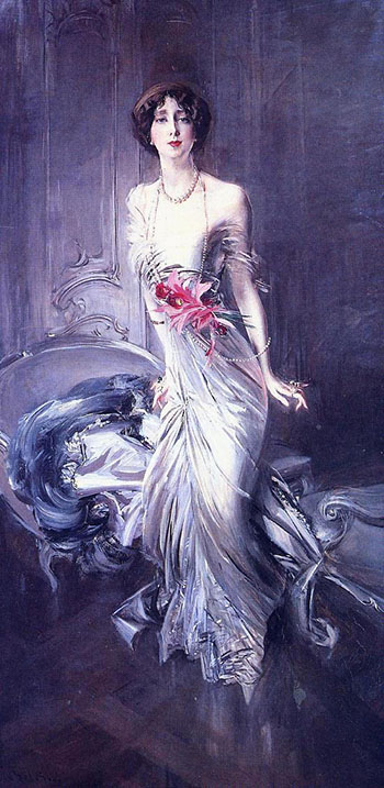 Portrait of Madame E.L.Doyen 1910 - Giovanni Boldini reproduction oil painting