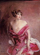 Portrait of Mlle de Gillespie La Dame de Biarritz 1912 - Giovanni Boldini reproduction oil painting