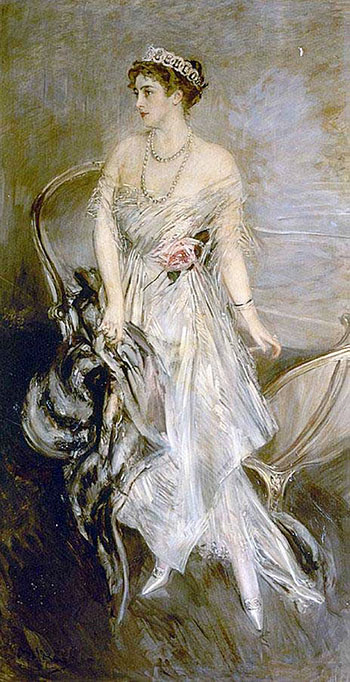 Princess Anastasia of Greece Mrs Leeds 1914 - Giovanni Boldini reproduction oil painting