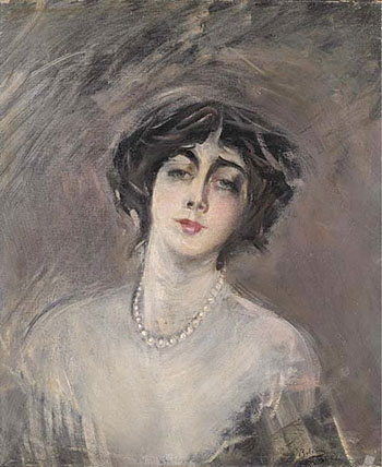 Donna Franca Florio 1921 - Giovanni Boldini reproduction oil painting