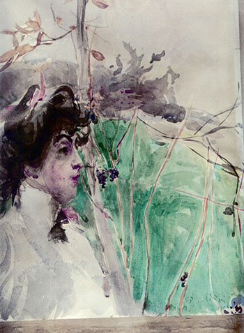 Female Profile - Giovanni Boldini reproduction oil painting
