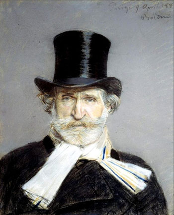 Portrait of Guiseppe Verdi 1813-1901 - Giovanni Boldini reproduction oil painting