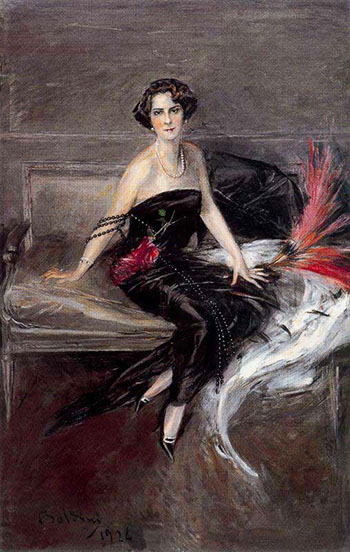 The Marquesa de Pinar Del Rio - Giovanni Boldini reproduction oil painting