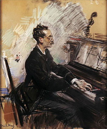 The Pianist a Rey Colaco - Giovanni Boldini reproduction oil painting