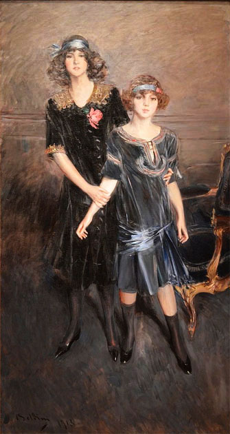 Consuelo And Muriel Vanderbilt - Giovanni Boldini reproduction oil painting