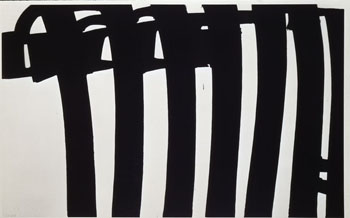 Black & White Lines 1 - Pierre Soulages reproduction oil painting