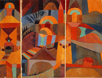 Temple Gardens 1920 - Paul Klee reproduction oil painting