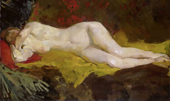 Anne Reclining Nude 1888 - George Hendrik Breitner reproduction oil painting