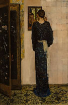 The Earring 1893 - George Hendrik Breitner reproduction oil painting