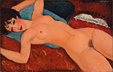 Reclining Nude Nu Couche 1917 - Amedeo Modigliani reproduction oil painting