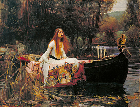 The Lady of Shalott - John William Waterhouse reproduction oil painting
