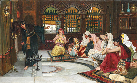 Consulting the Oracle - John William Waterhouse reproduction oil painting