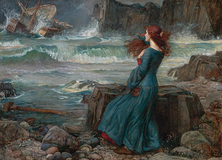 The Tempest - John William Waterhouse reproduction oil painting