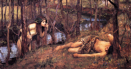 The Naiad 1893 - John William Waterhouse reproduction oil painting