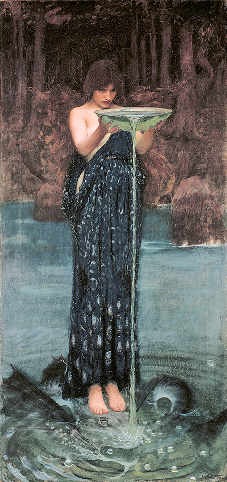 Circe Invidiosa - John William Waterhouse reproduction oil painting