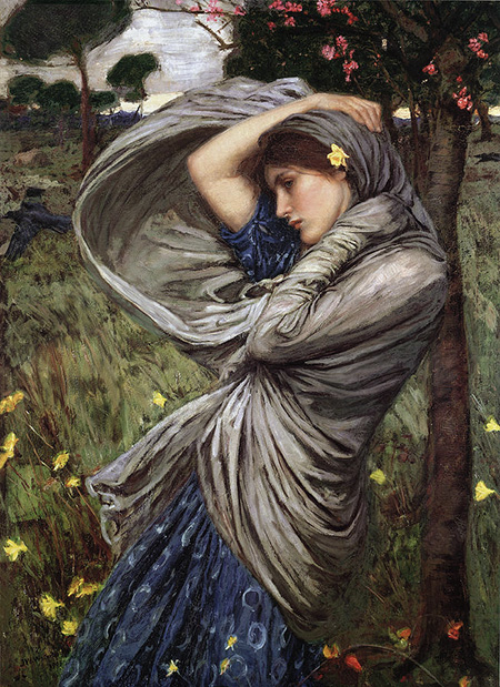 Boreas 1903 - John William Waterhouse reproduction oil painting